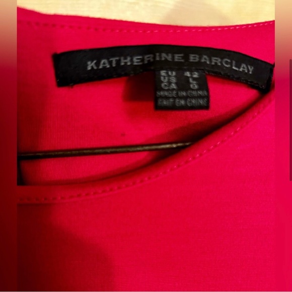 Fuschia strechy dress with pockets size L as new - Picture 3 of 4